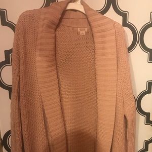 Chunky pink cardigan